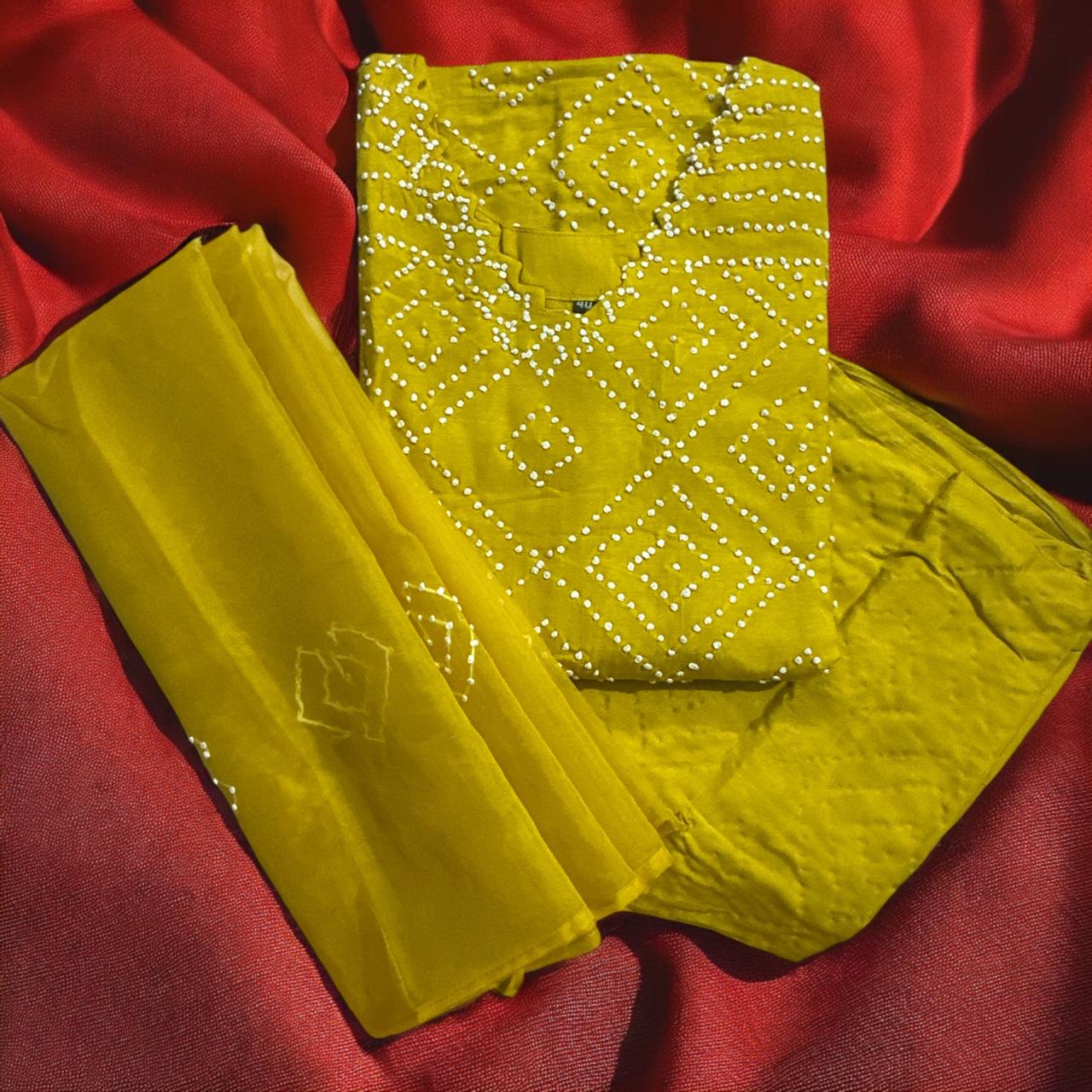 Yellow kurta set